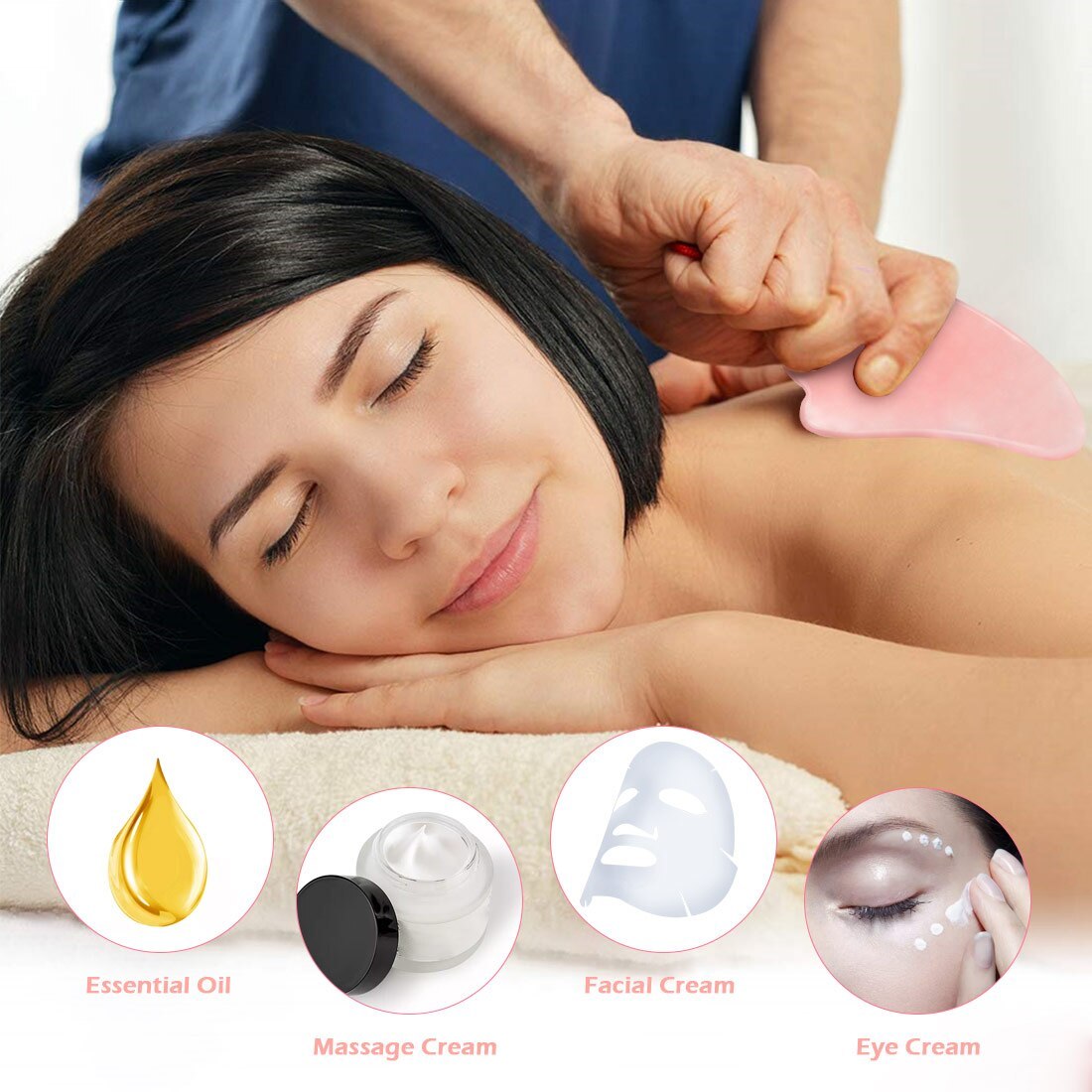 RoseQuartz Gua Sha